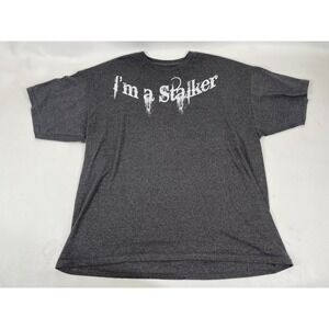 String Stalker I'm A Stalker Graphic Short Sleeve T Shirt Mens Size 2XL Gray